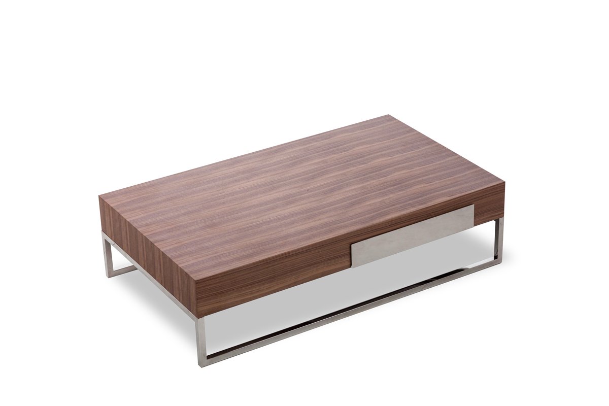 Agate Modern Walnut Coffee Table - Image 5