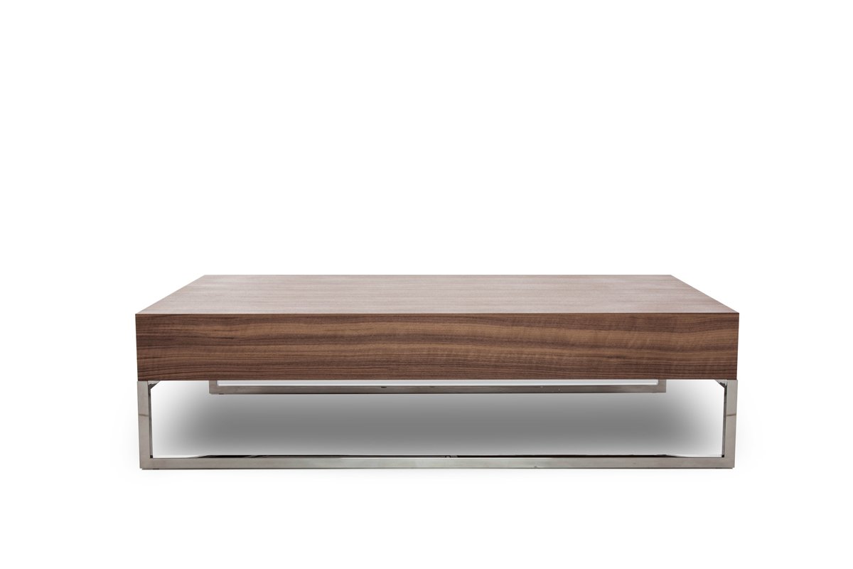 Agate Modern Walnut Coffee Table - Image 3