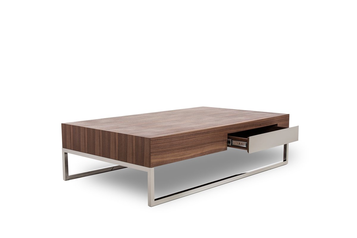 Agate Modern Walnut Coffee Table - Image 4