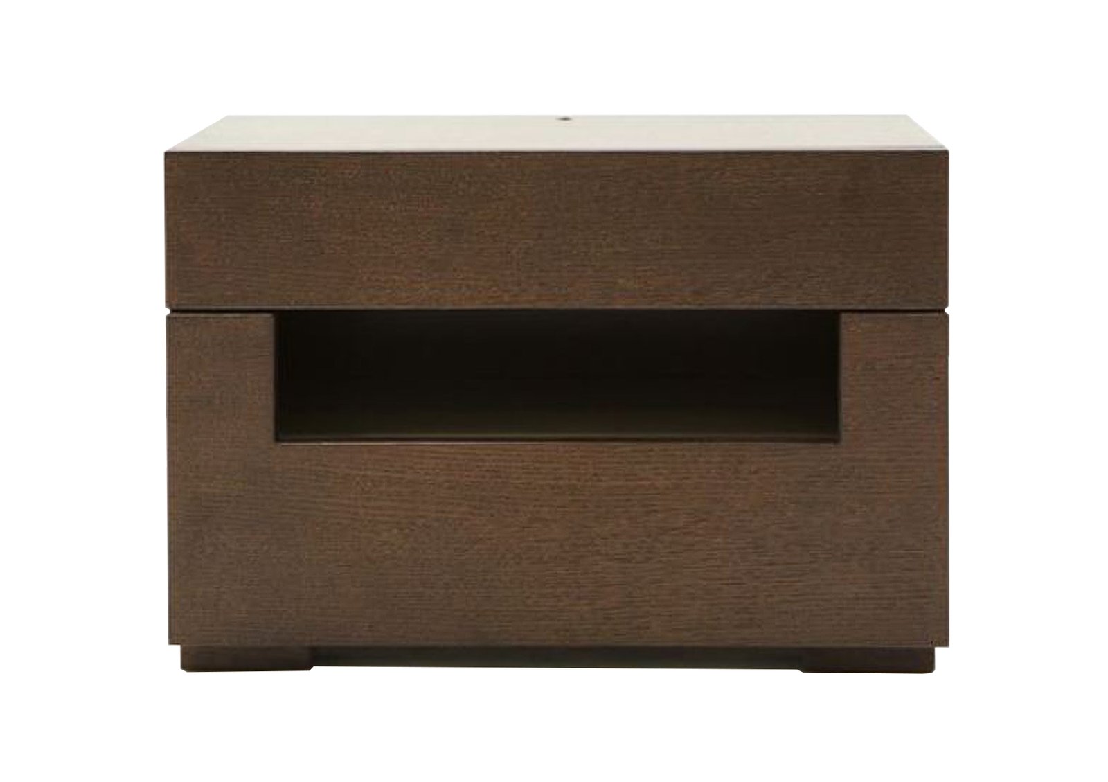 Ceres Modern Brown Oak and Grey Nightstand - Image 3