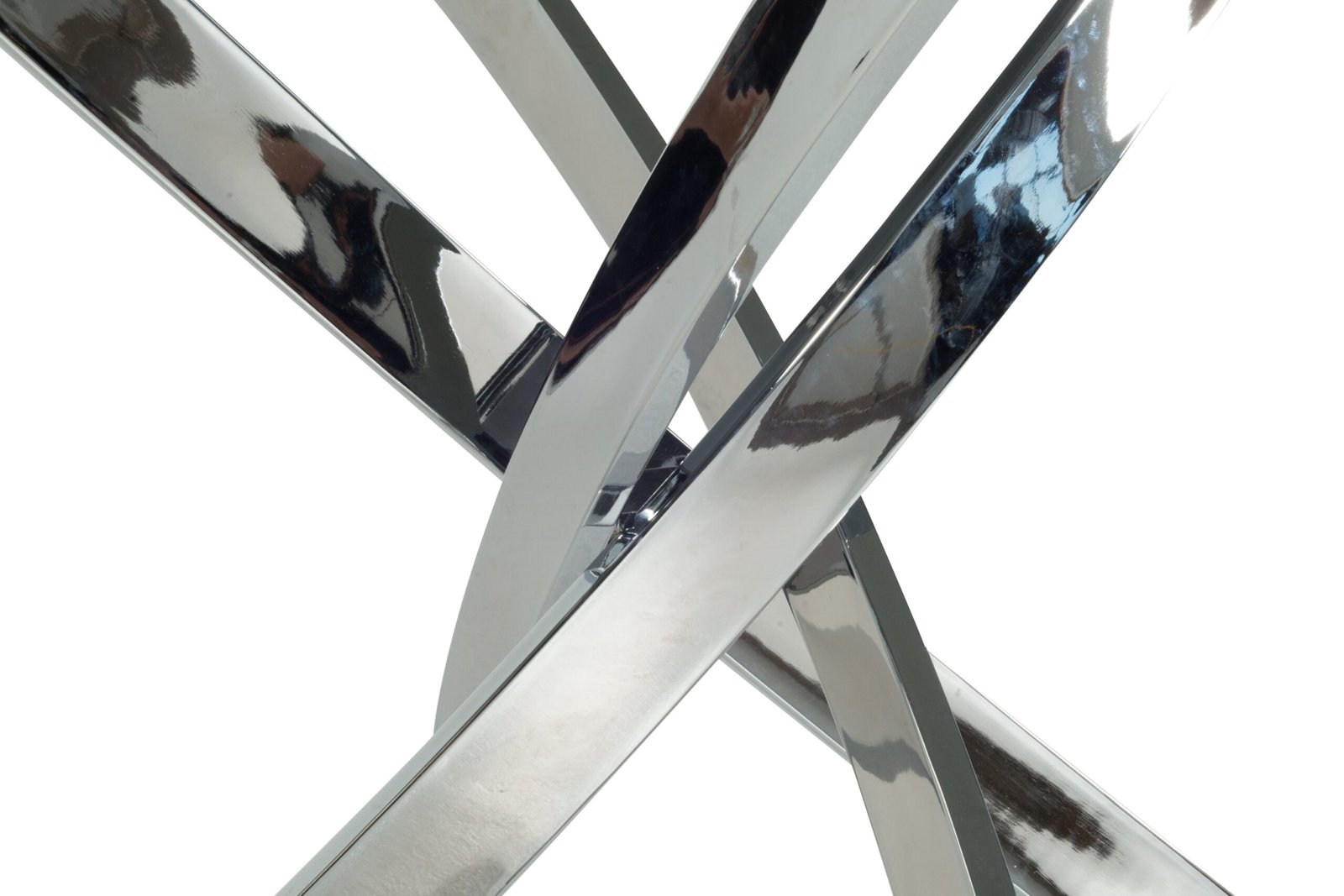 Modrest Pyrite Modern Round Glass Dining Table - Image 5