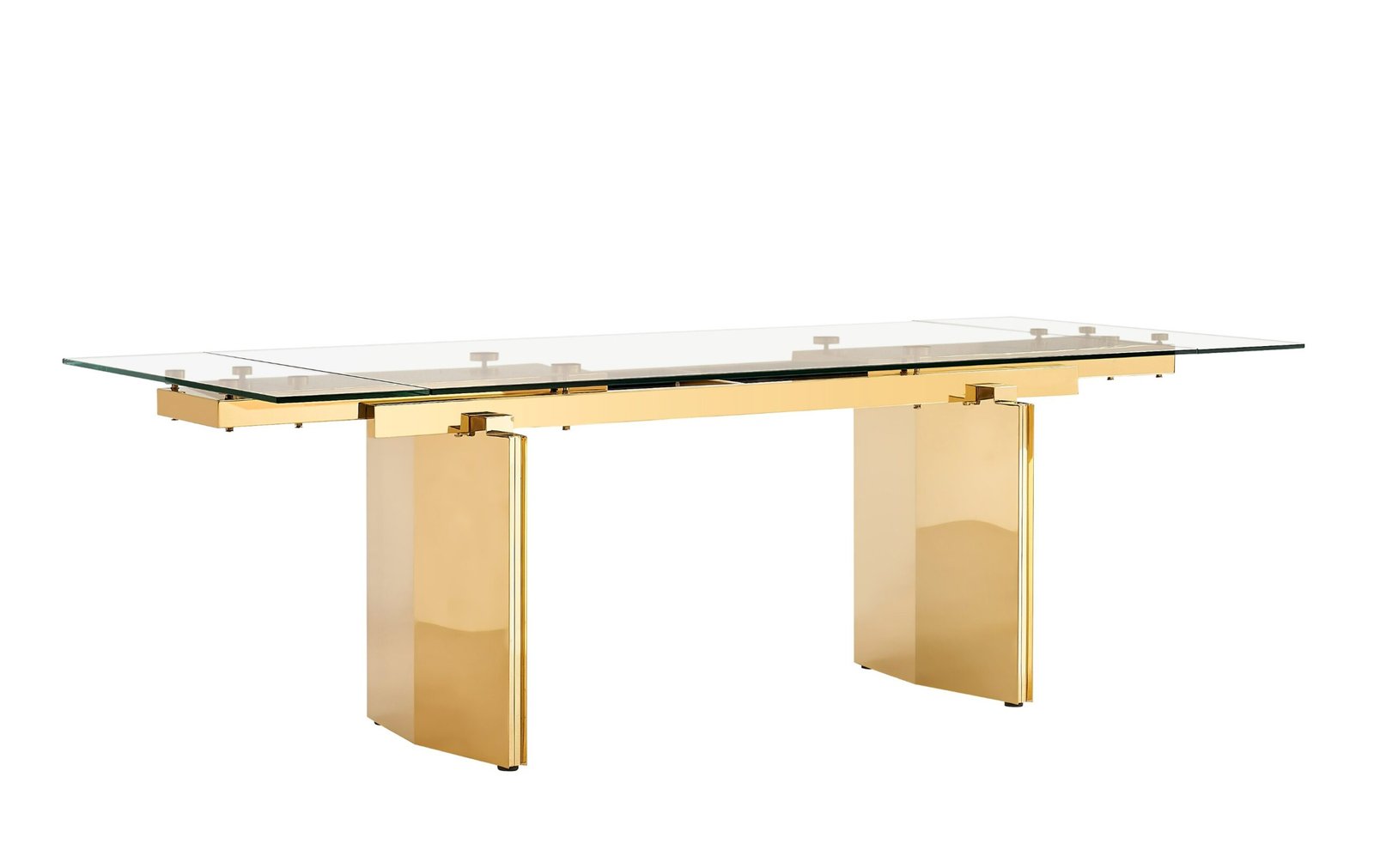Modrest Nassim - Glam Glass Extendable Dining Table - Image 2