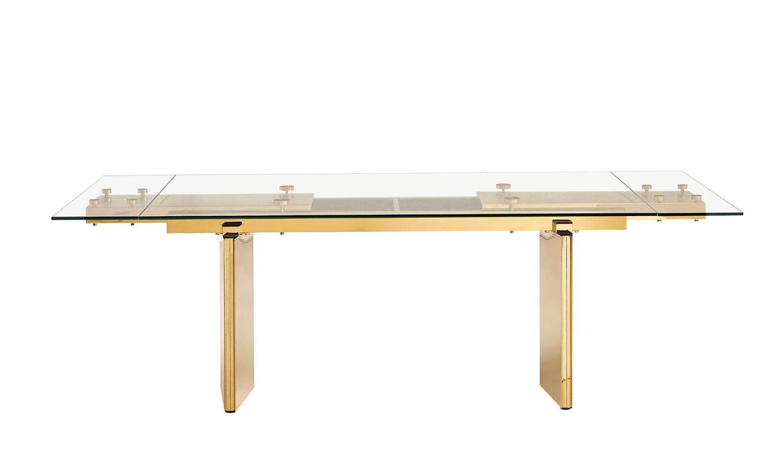 Modrest Nassim - Glam Glass Extendable Dining Table - Image 3
