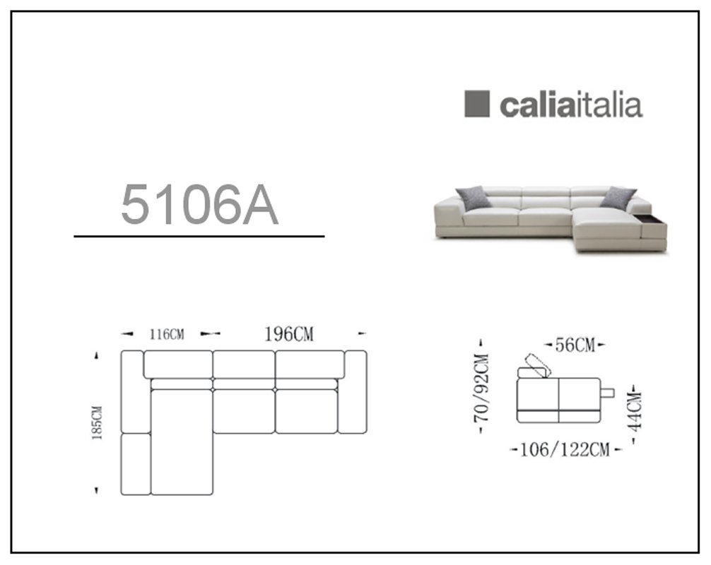Divani Casa Pella Mini - Modern Black Leather Right Facing Sectional Sofa - Image 5