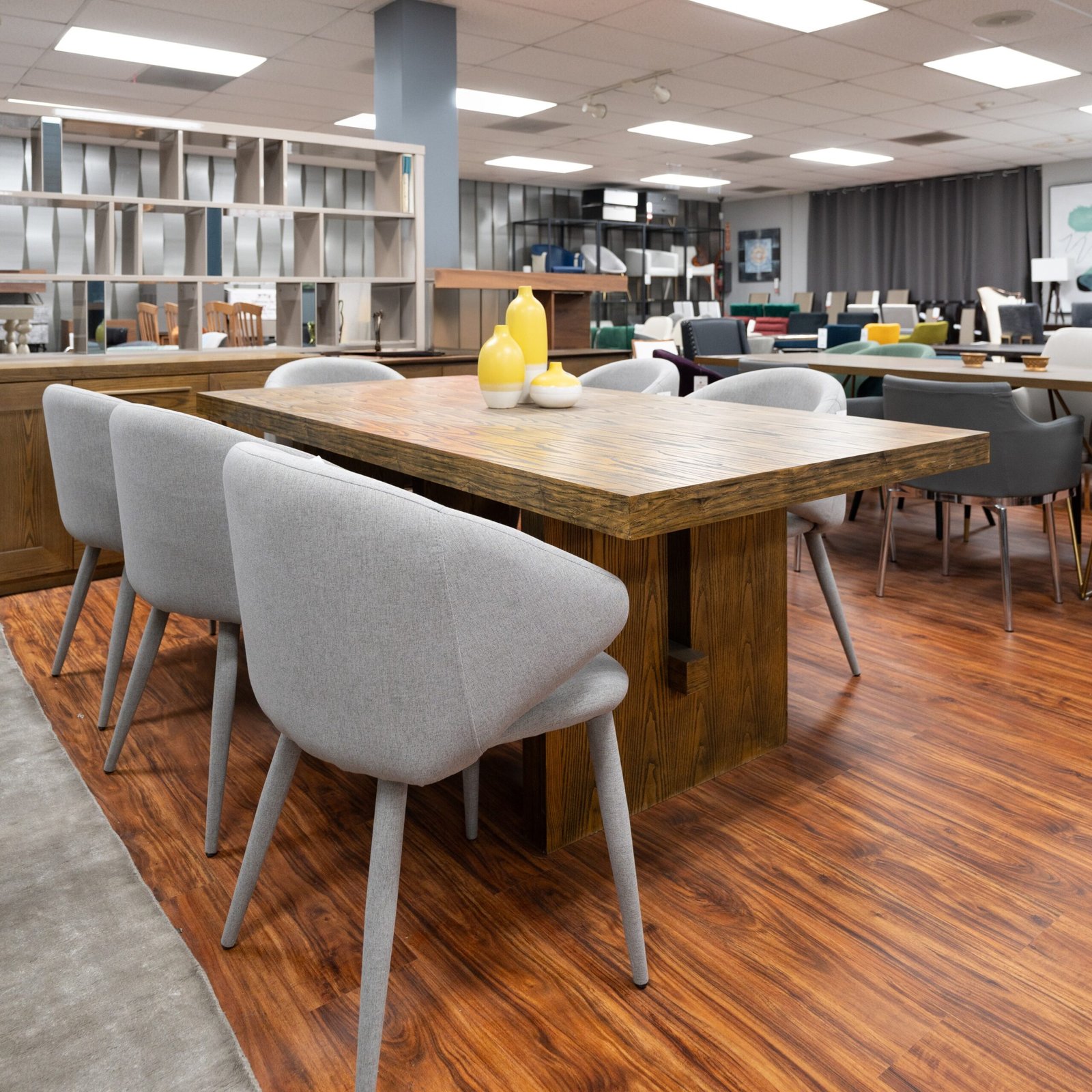 Modrest Cologne Modern White Wash Oak Dining Table - Image 3