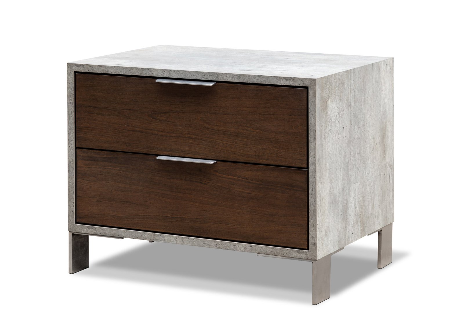 Eastern King Nova Domus Conner Modern Dark Walnut & Concrete Bedroom Set - Image 3