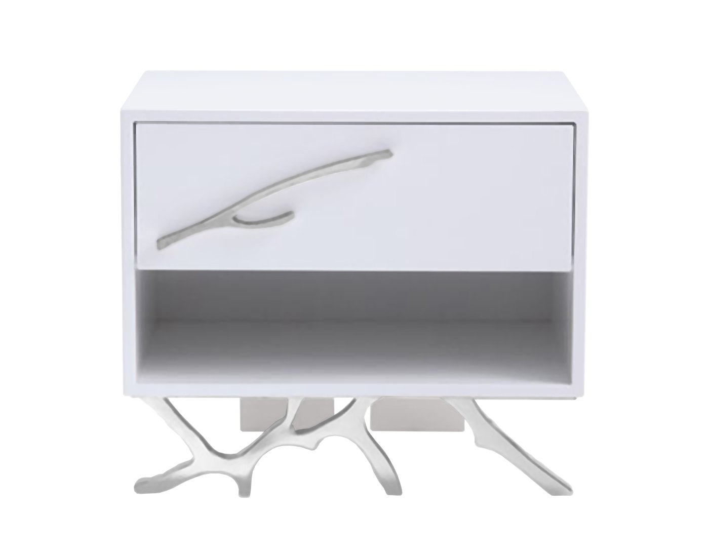 Modrest Legend Modern White Nightstand - Image 3