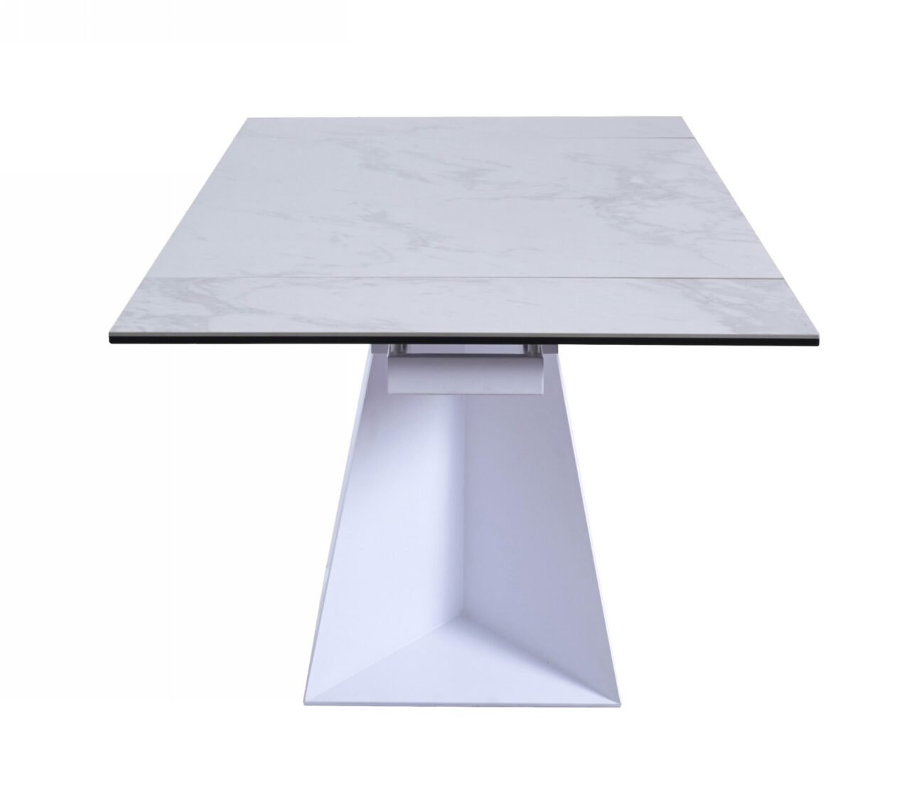 Modrest Baldwin - Modern White Ceramic Extendable Dining Table - Image 4