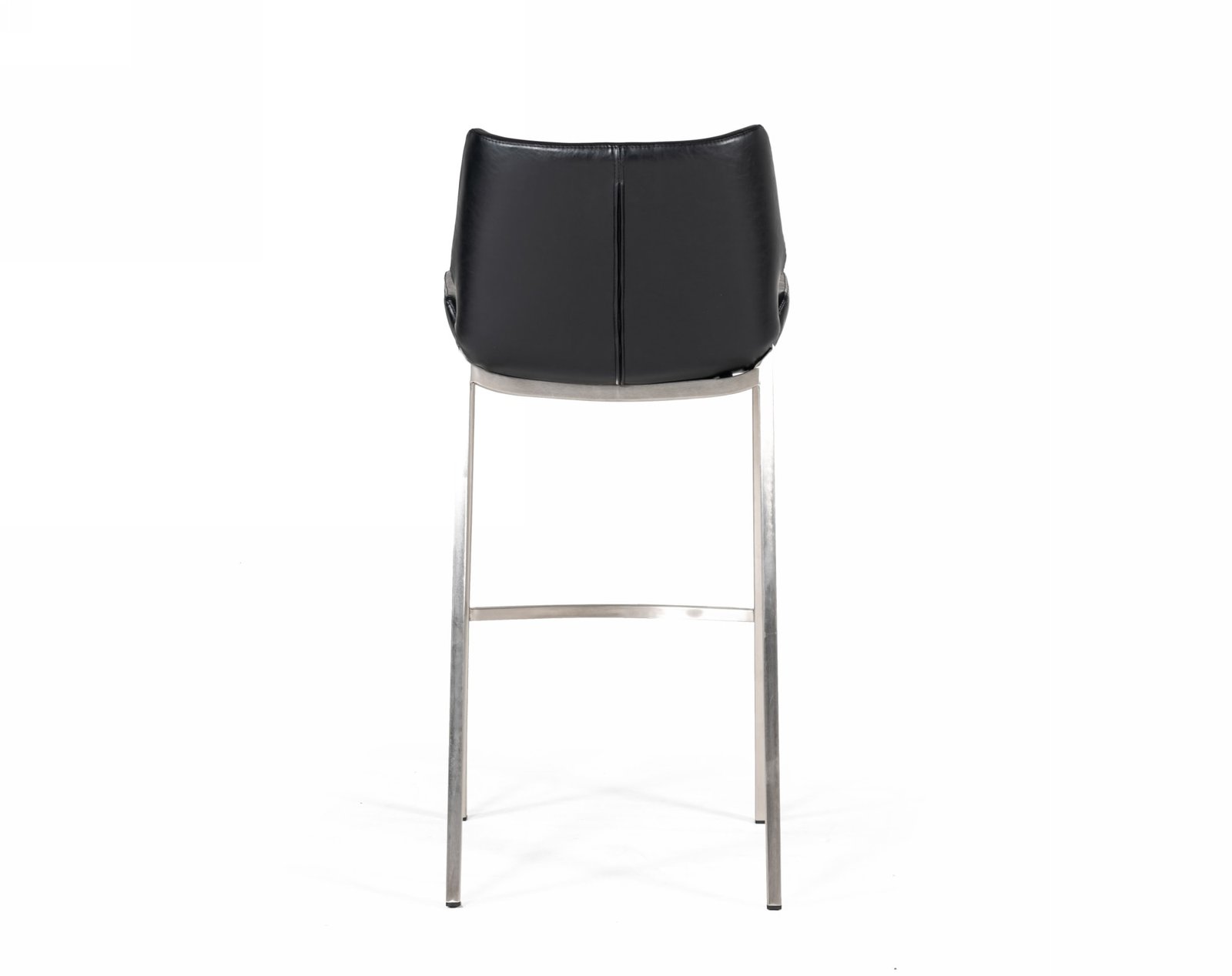 Modrest Dave - Modern Black Eco-Leather Bar Stool (Set of 2) - Image 3