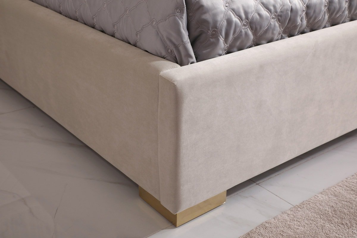 Modrest Corrico - Modern Off White and Champagne Gold Bedroom Set - Image 4