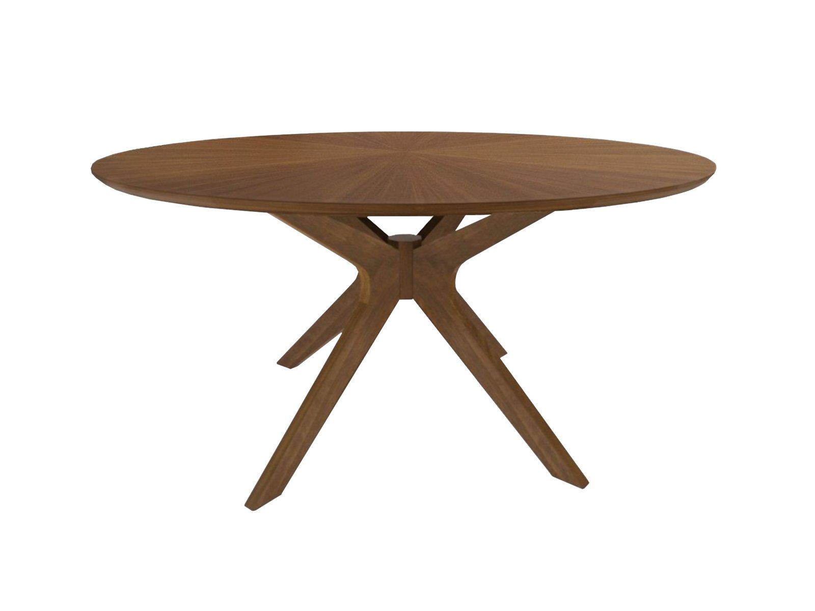 Modrest Prospect - Modern Round 59" Walnut Dining Table - Image 3