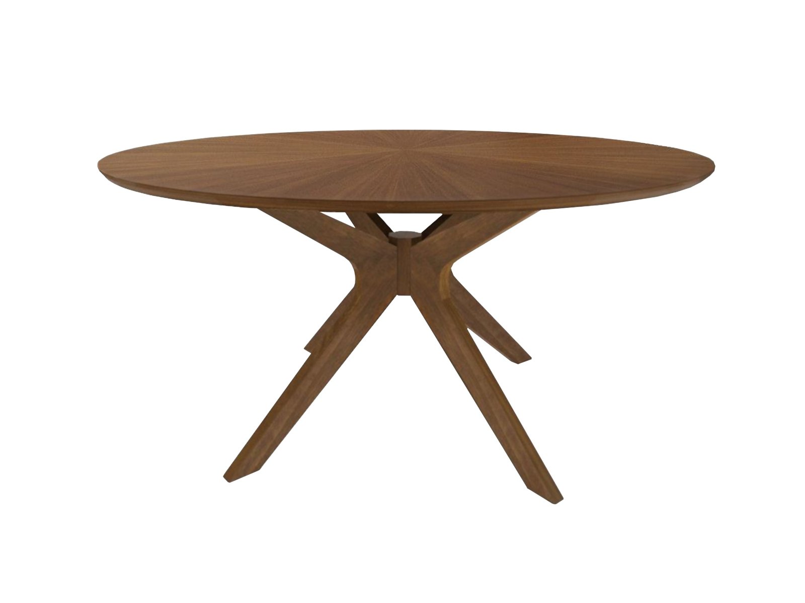Modrest Prospect - Modern 47" Round Walnut Dining Table - Image 3