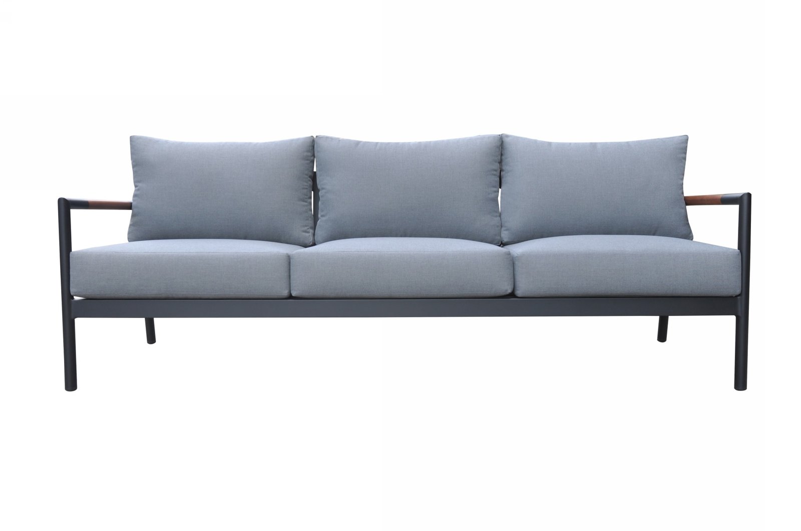 Renava Kiowa - Modern Outdoor Grey & Black Sofa Set - Image 2