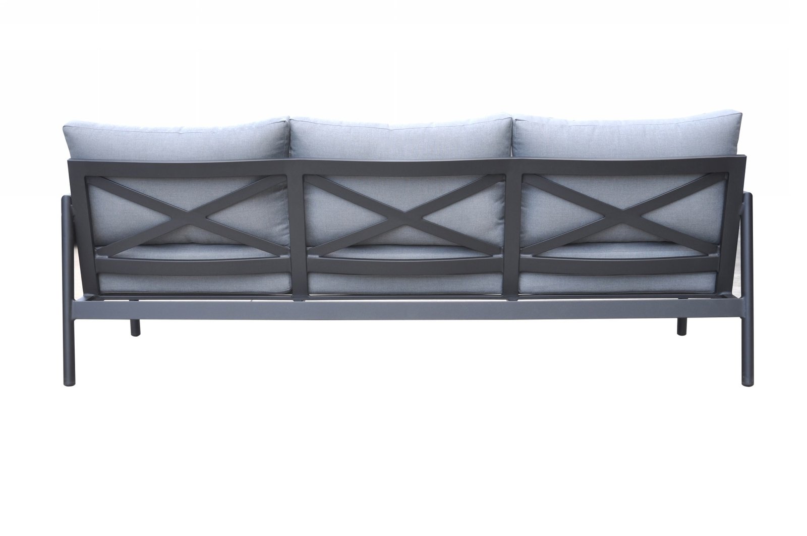 Renava Kiowa - Modern Outdoor Grey & Black Sofa Set - Image 3
