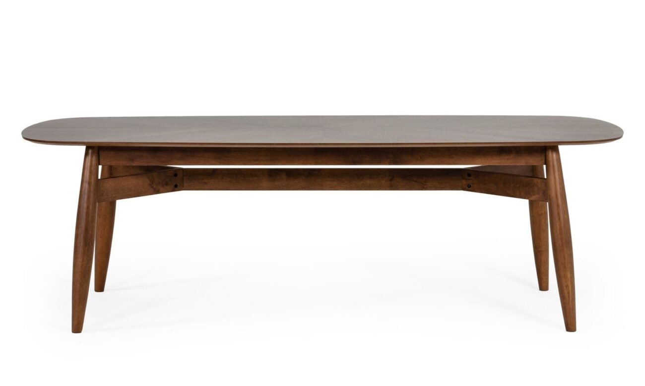 Modrest Ackley - Modern Walnut Rectangular Dining Table - Image 5