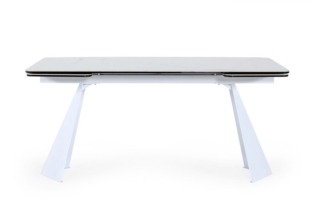 Modrest Encanto - Modern White Ceramic Dining Table - Image 4