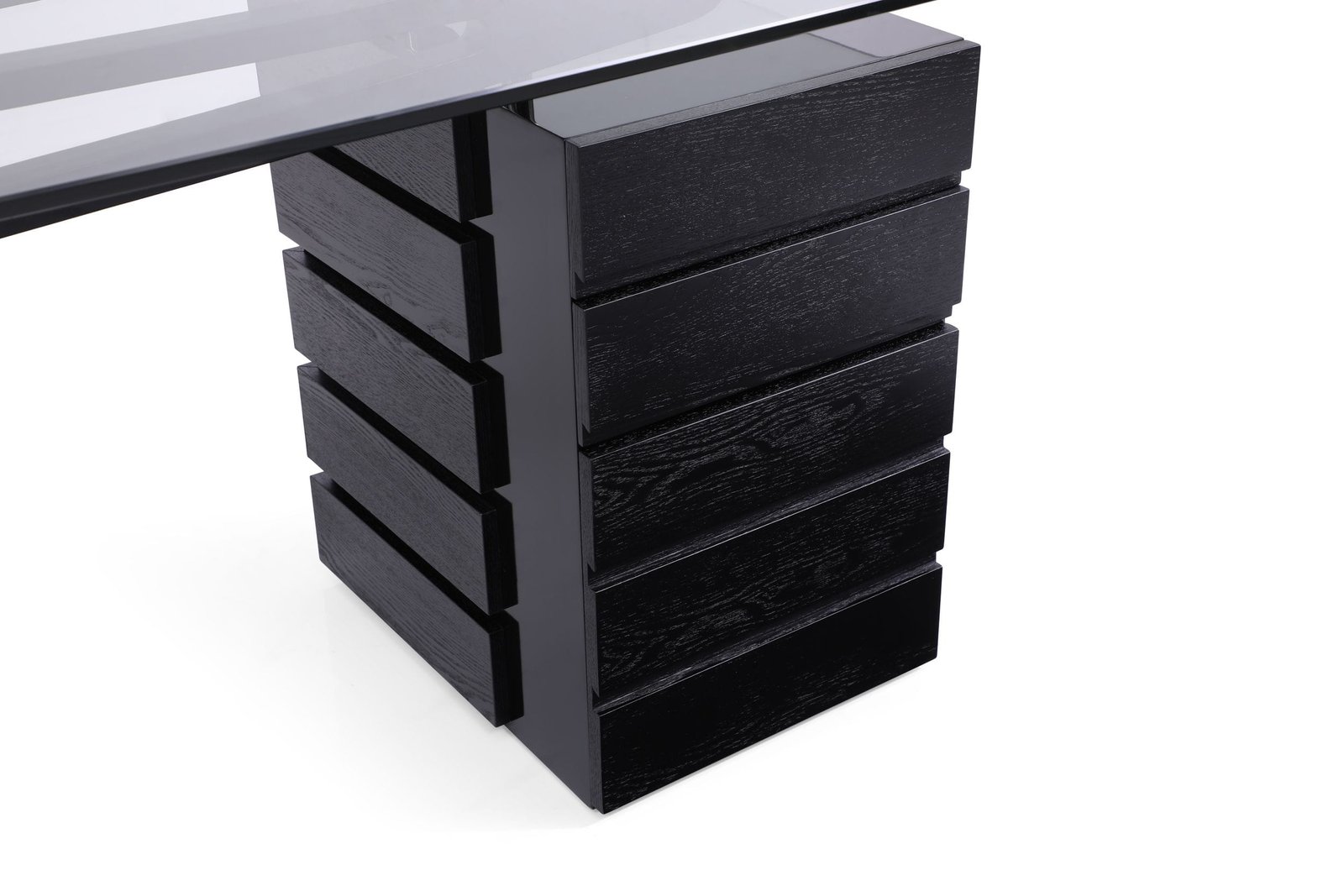 Modrest Suffolk - Contemporary Black Ash Desk - Image 2