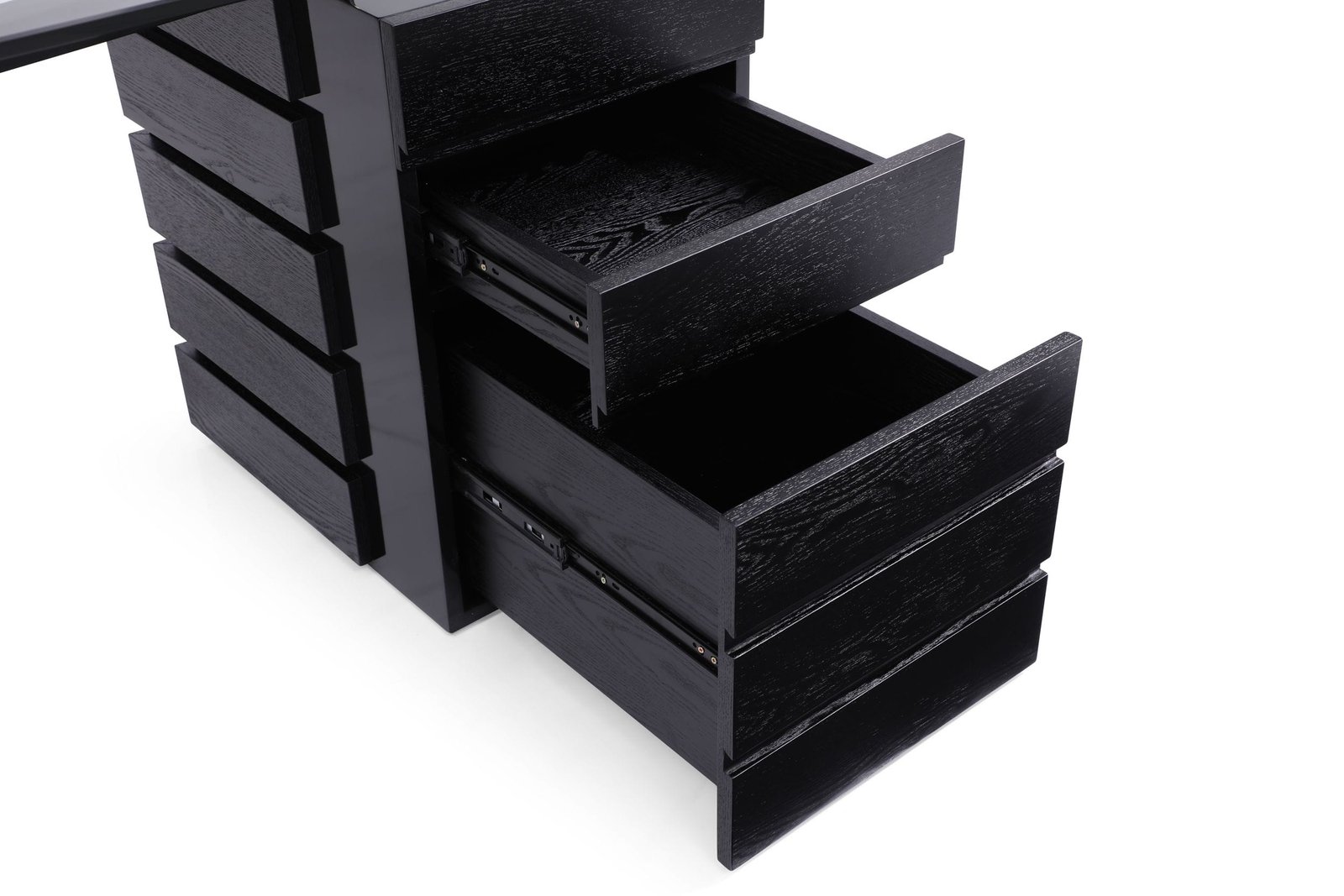 Modrest Suffolk - Contemporary Black Ash Desk - Image 5