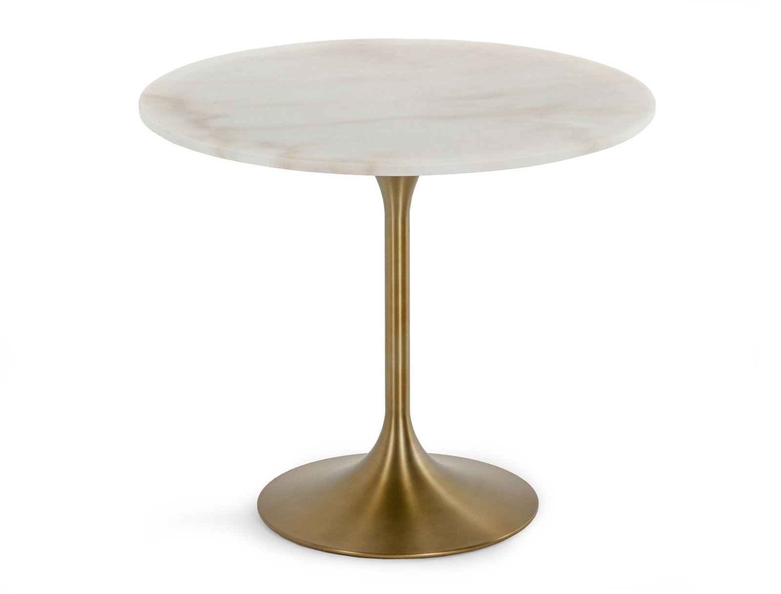 Modrest Collins - Glam White Marble & Gold Dining Table - Image 4