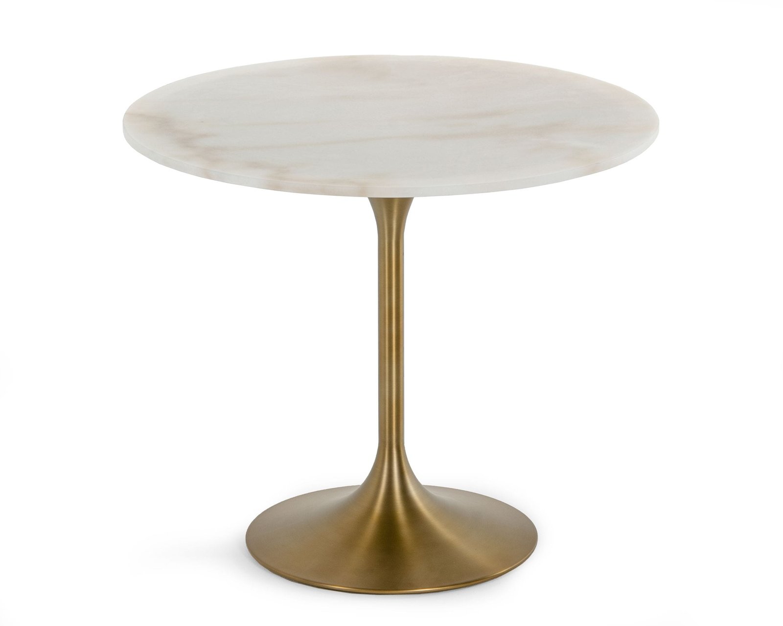 Modrest Collins - Glam White Marble & Gold Dining Table