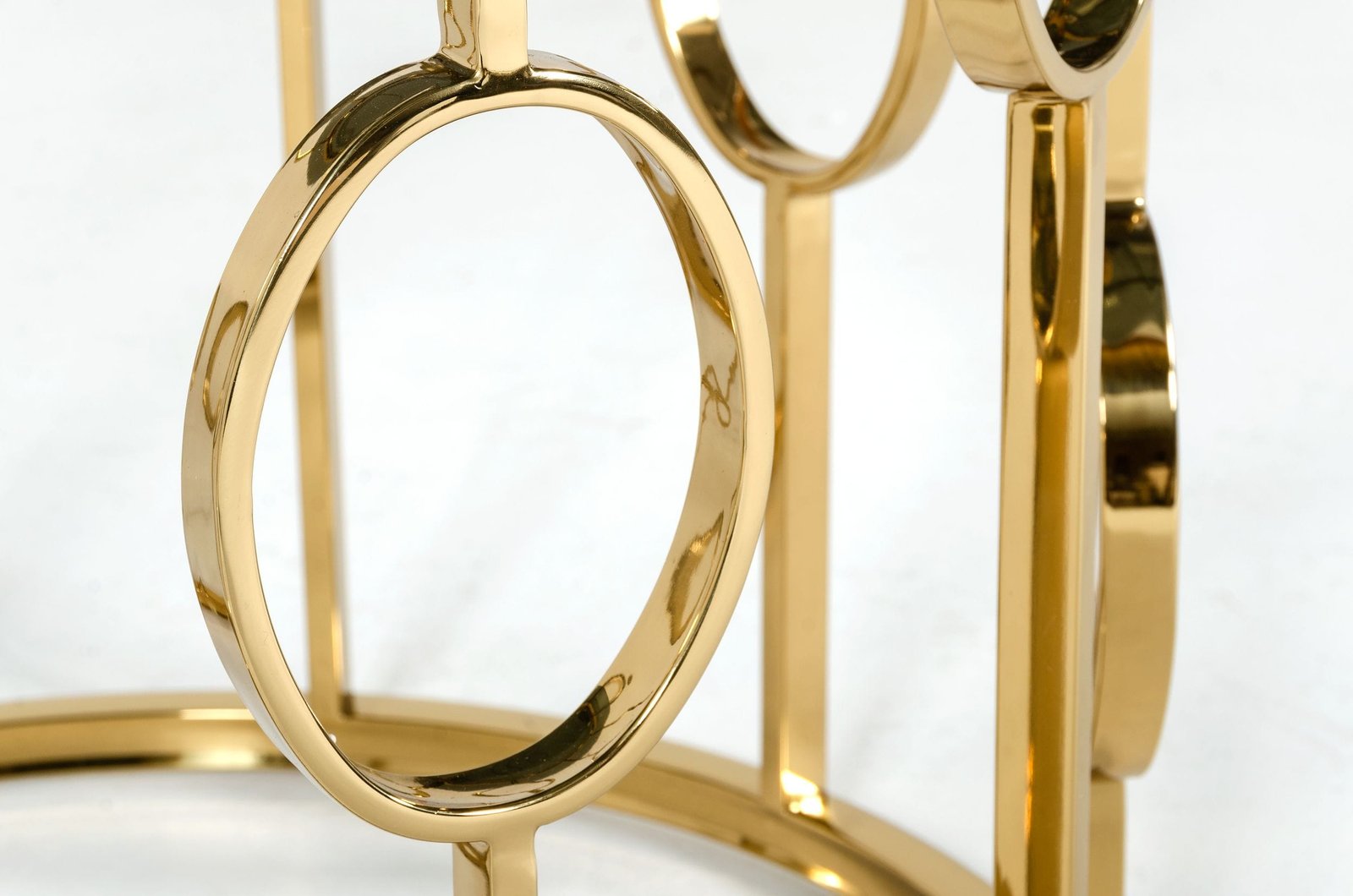 Modrest Filbert - Modern Smoked Glass & Champagne Gold Dining Table - Image 3
