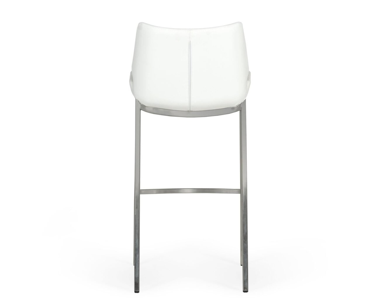 Modrest Dave - Modern White Leatherette Bar Stool (Set of 2) - Image 3