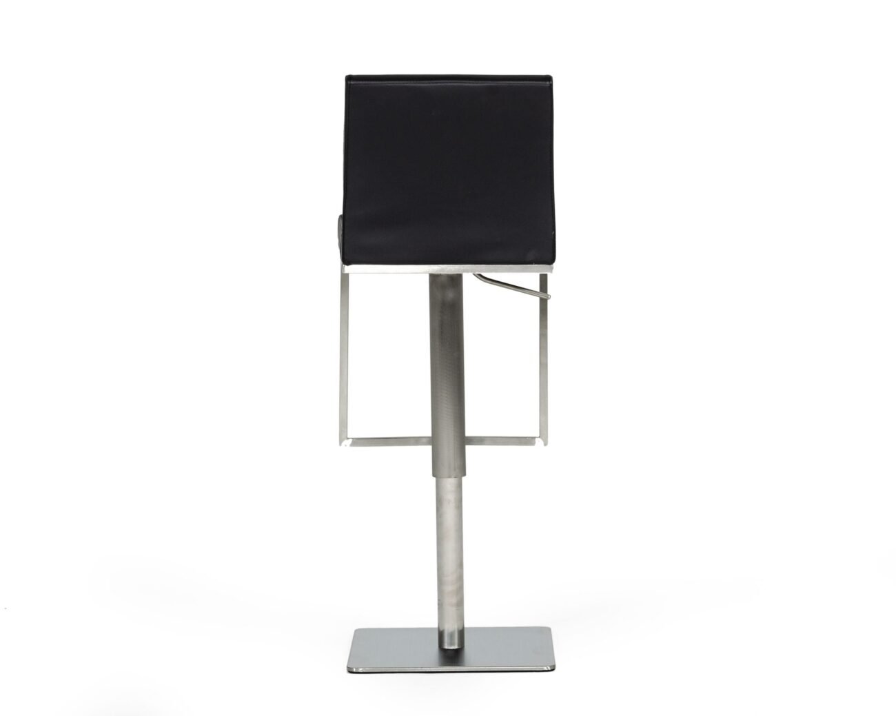 Modrest Folsum - Modern Black & Brushed Stainless Steel Bar Stool - Image 3
