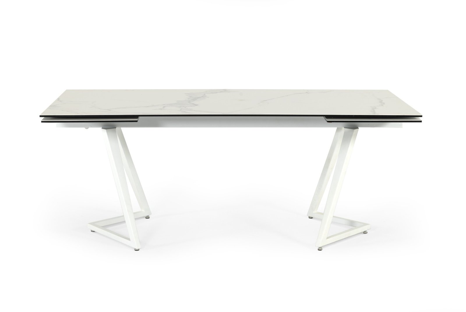 Modrest Farrell - Modern White Ceramic Extendable Dining Table - Image 4