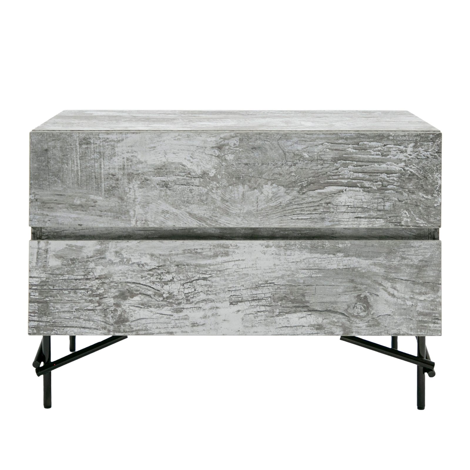 Nova Domus Aria - Italian Modern Multi Grey with texture Nightstand - Image 3
