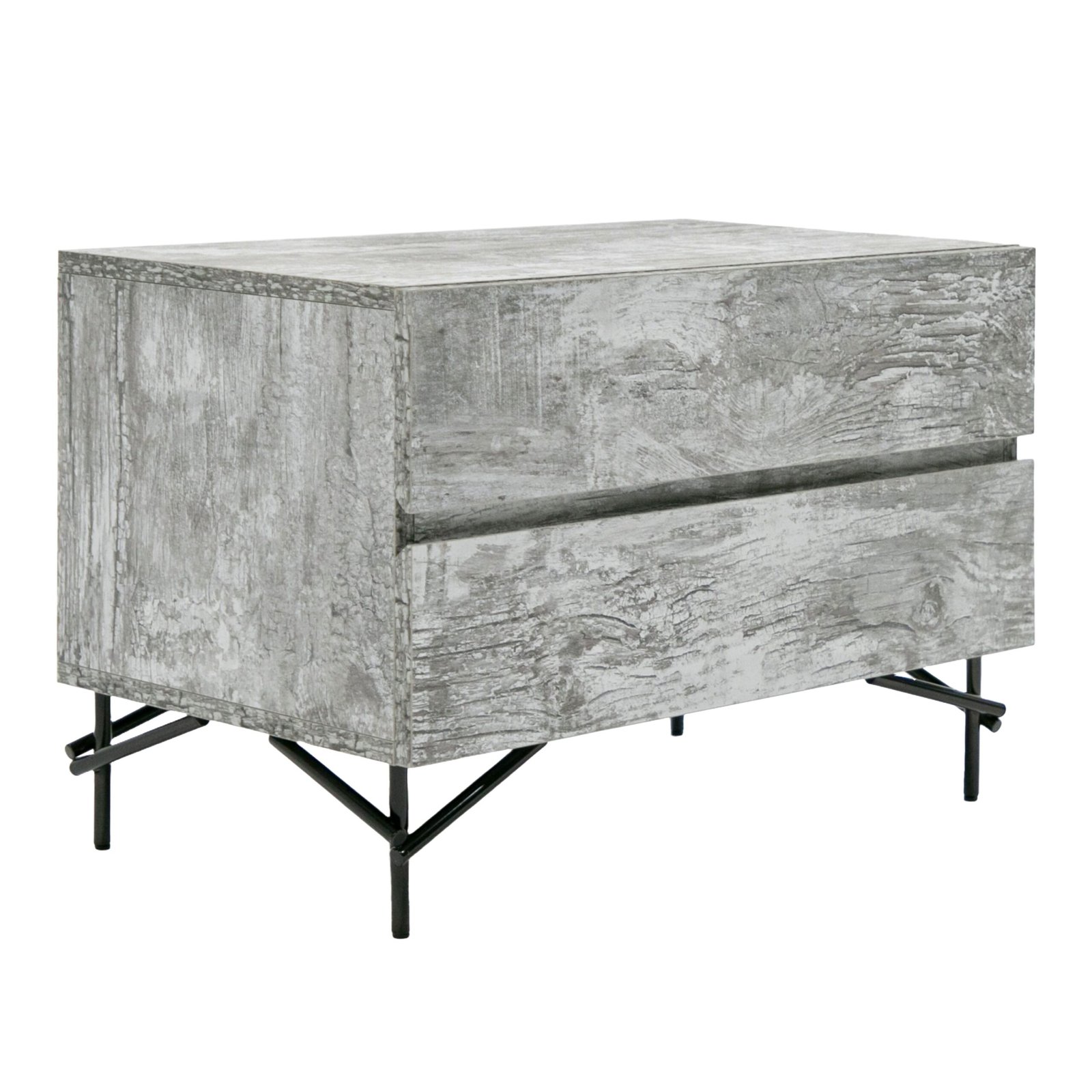 Nova Domus Aria - Italian Modern Multi Grey with texture Nightstand - Image 4