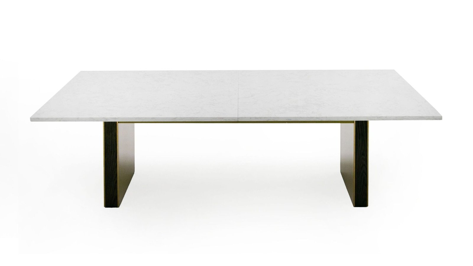 Modrest Auer - White Marble & Gold Dining Table - Image 4