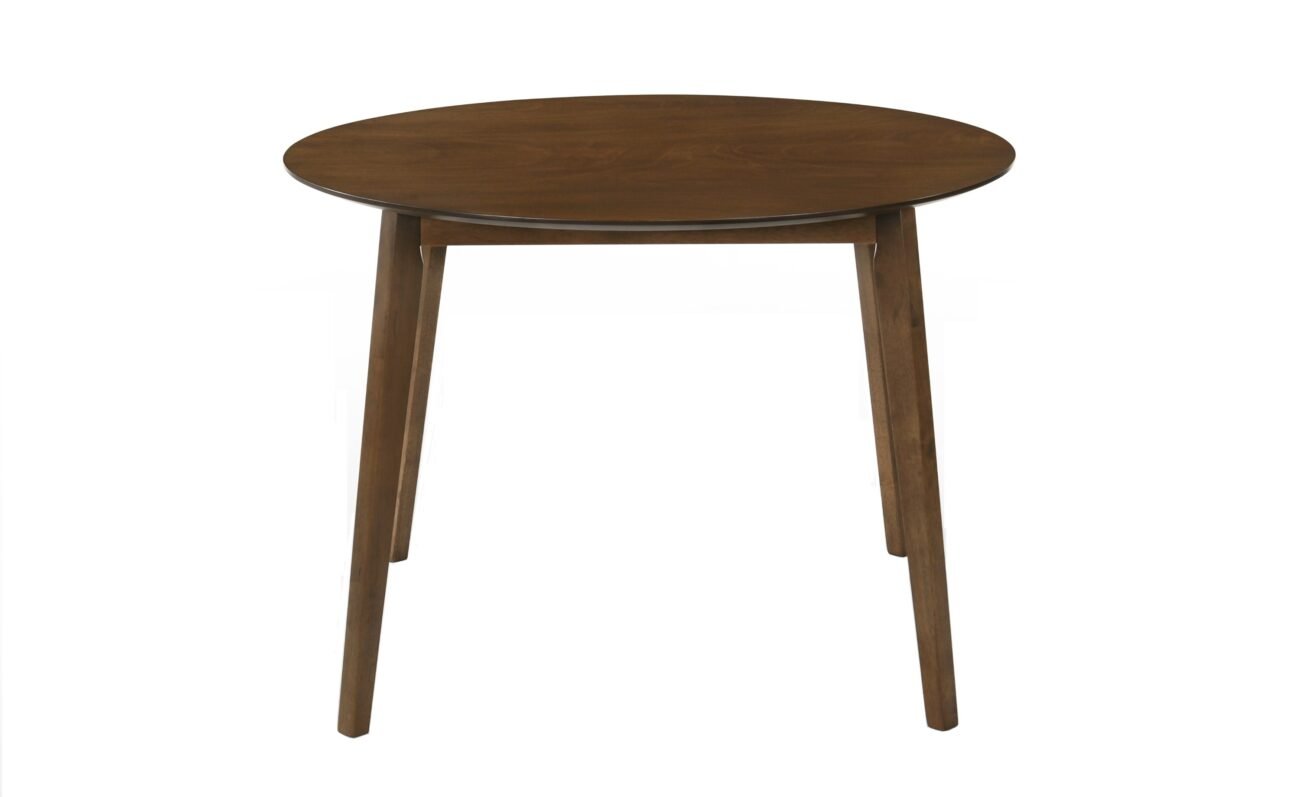 Modrest Castillo Modern Walnut Round Dining Table - Image 2