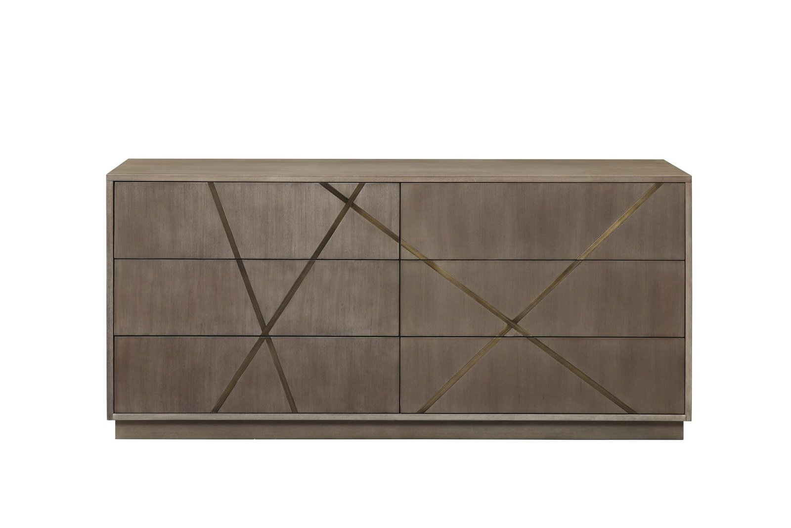 Modrest Nixa - Modern Beige Velvet + Brushed Bronze + Birch 4-Piece Bedroom Set - Image 5