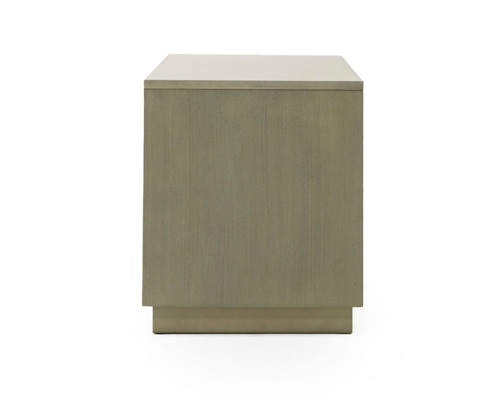 Modrest Nixa - Modern Wide Birch + Brushed Bronze Nightstand - Image 4
