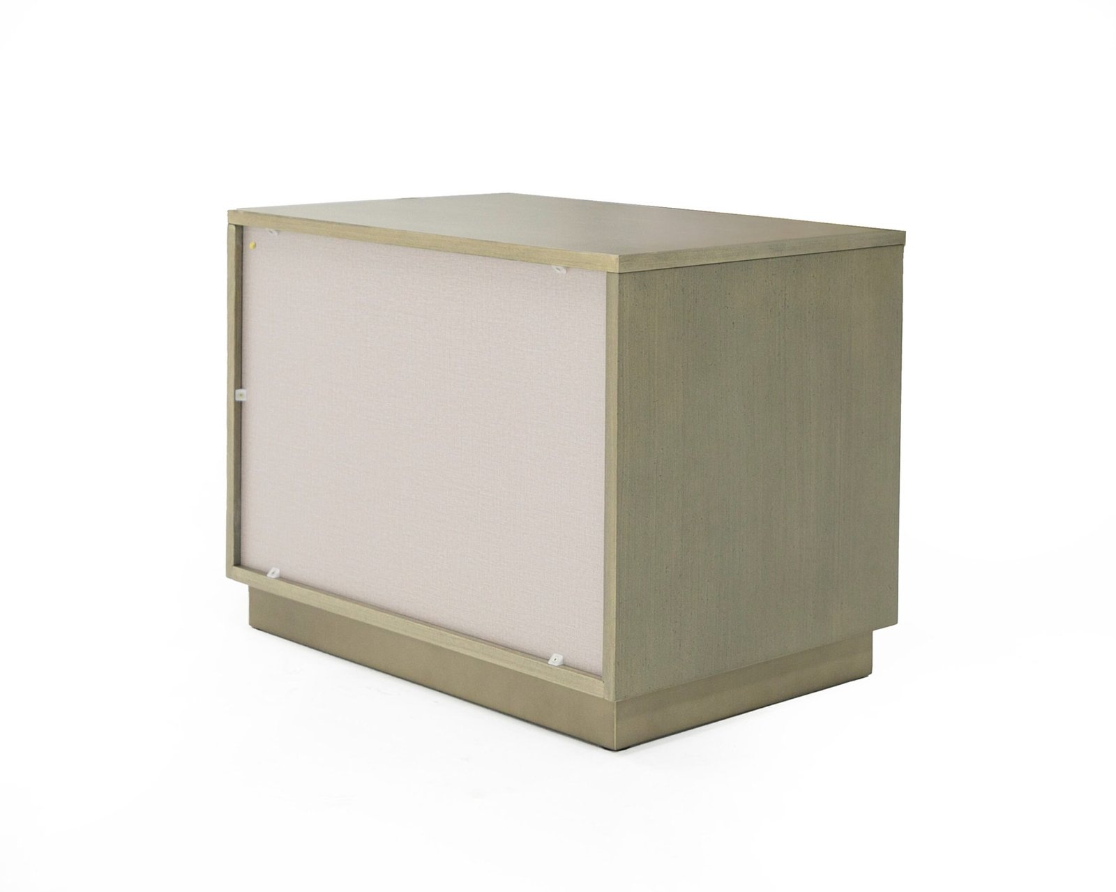 Modrest Nixa - Modern Wide Birch + Brushed Bronze Nightstand - Image 5