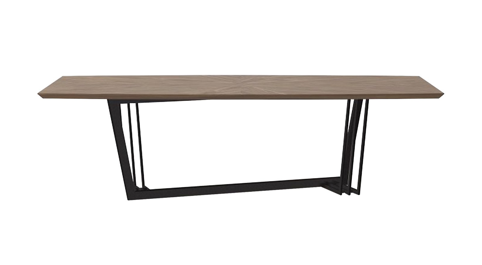 Modrest Gilroy - Modern Walnut and Black Dining Table - Image 4