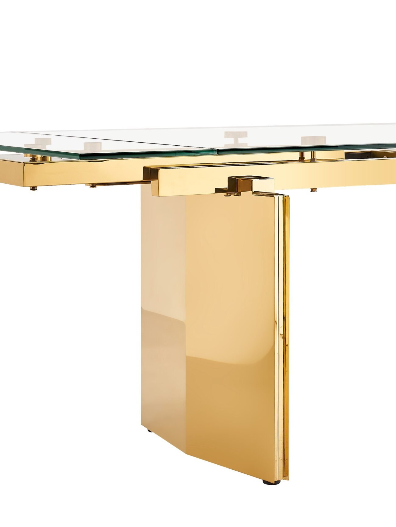 Modrest Nassim - Glam Glass Extendable Dining Table - Image 4