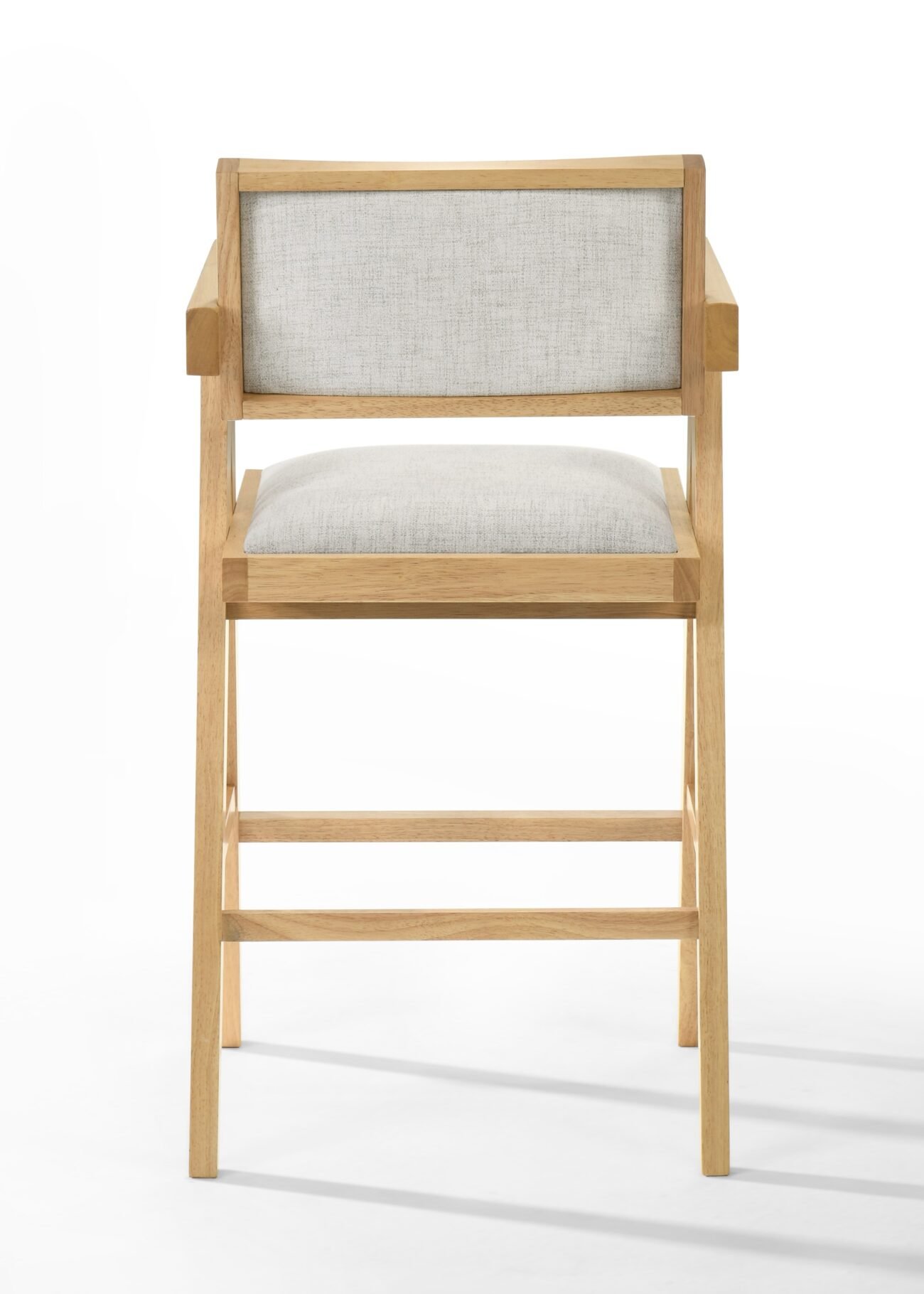 Modrest Fern - Modern Natural and Beige Counter Stool Set of 2 - Image 2