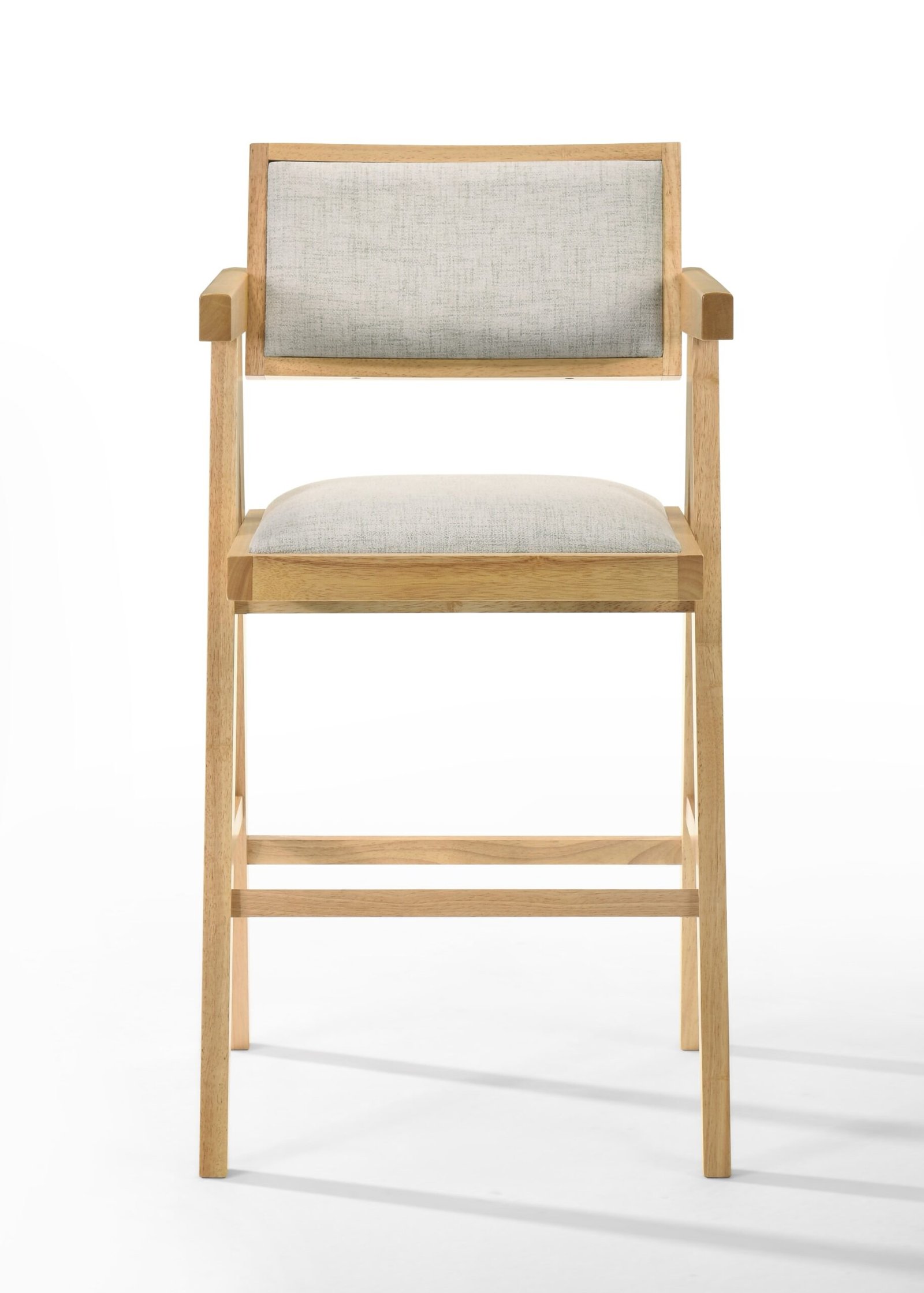 Modrest Fern - Modern Natural and Beige Counter Stool Set of 2