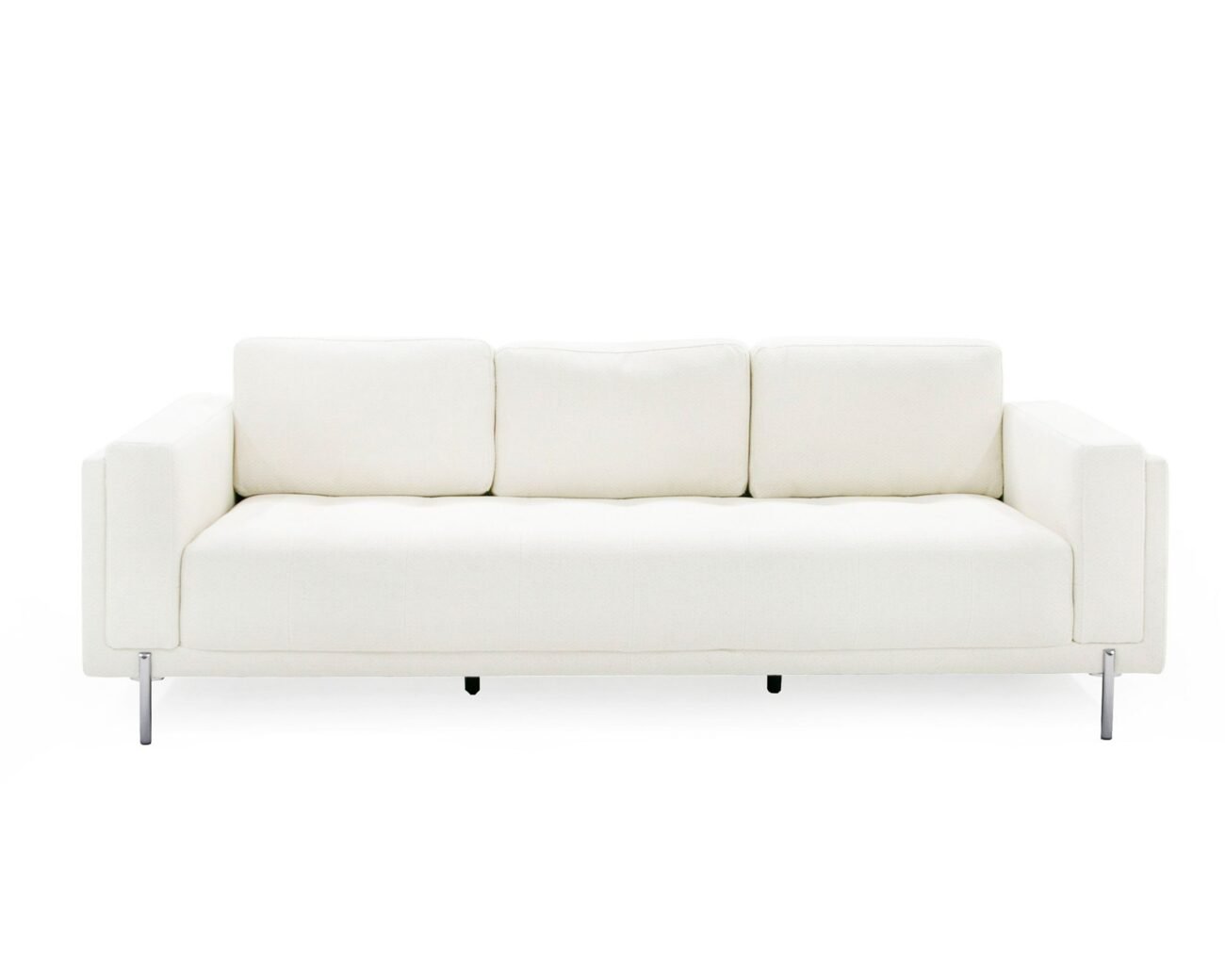 Divani Casa Schmidt - Modern Off White Fabric Sofa + 2 Chairs - Image 4