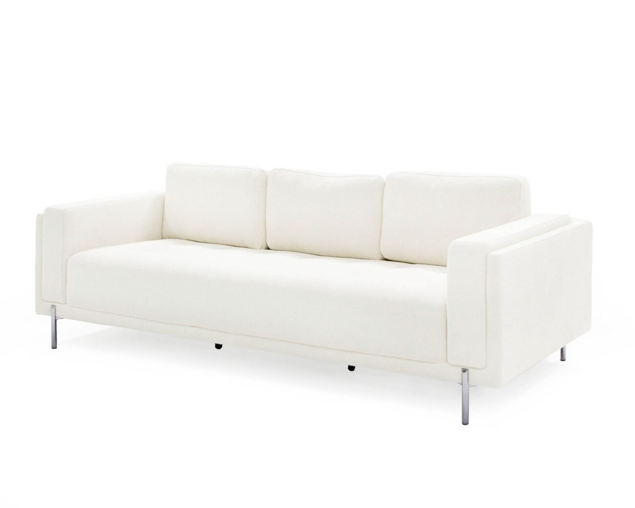 Divani Casa Schmidt - Modern Off White Fabric Sofa + 2 Chairs - Image 5