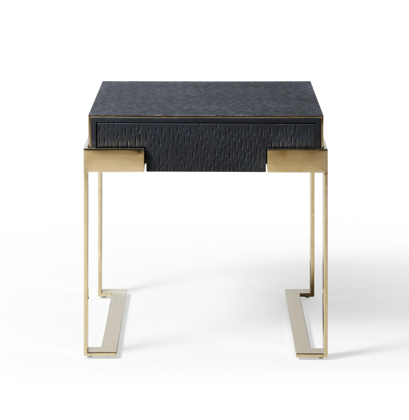 Modrest Athena & Rothsay - Modern Grey Fabric + Wenge + Gold Bedroom Set - Image 5