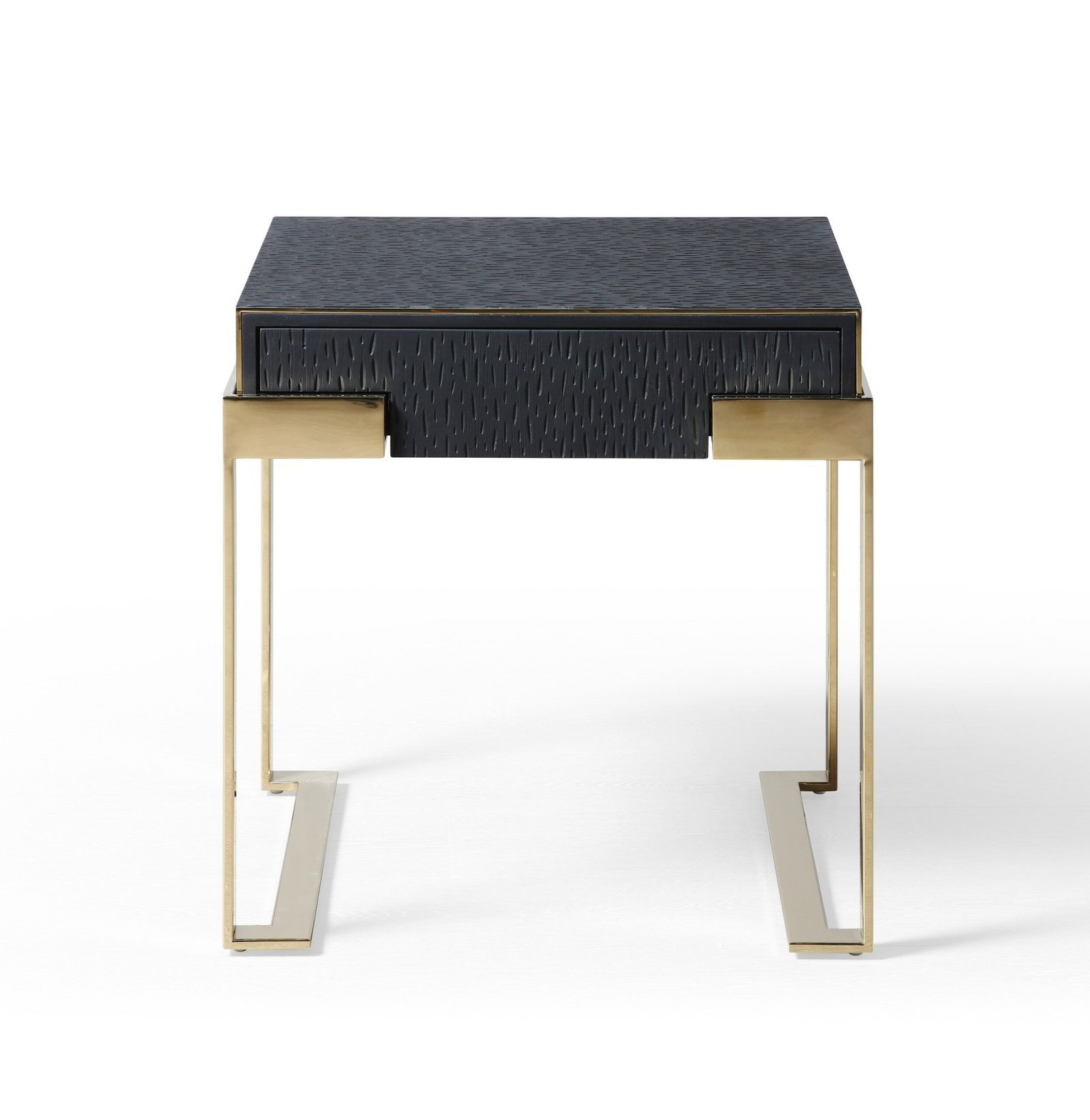Modrest Athena & Rothsay - Modern Grey Fabric + Wenge + Gold Bedroom Set - Image 5