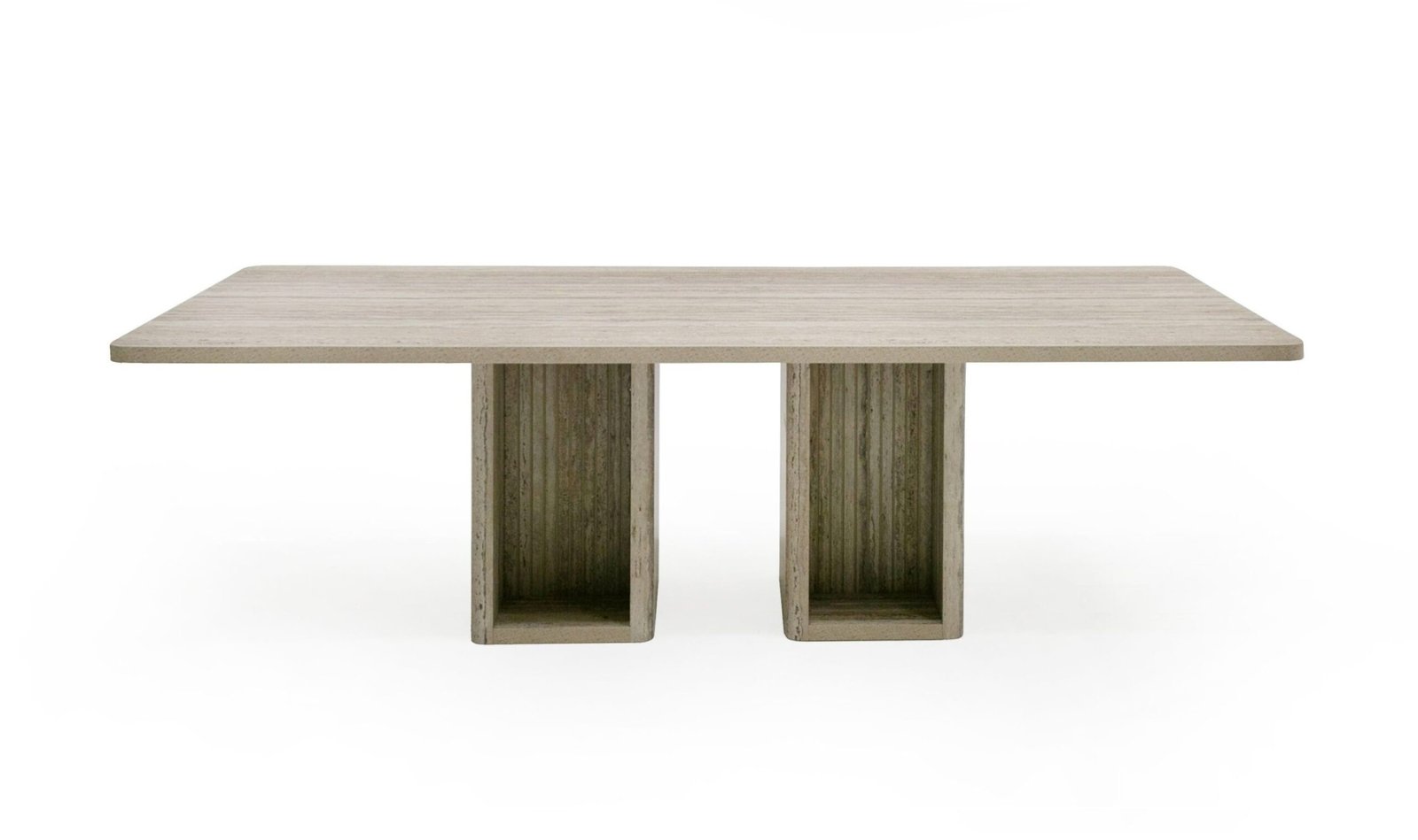 Nova Domus Roma - Modern Travertine Rectangular Dining Table - Image 4