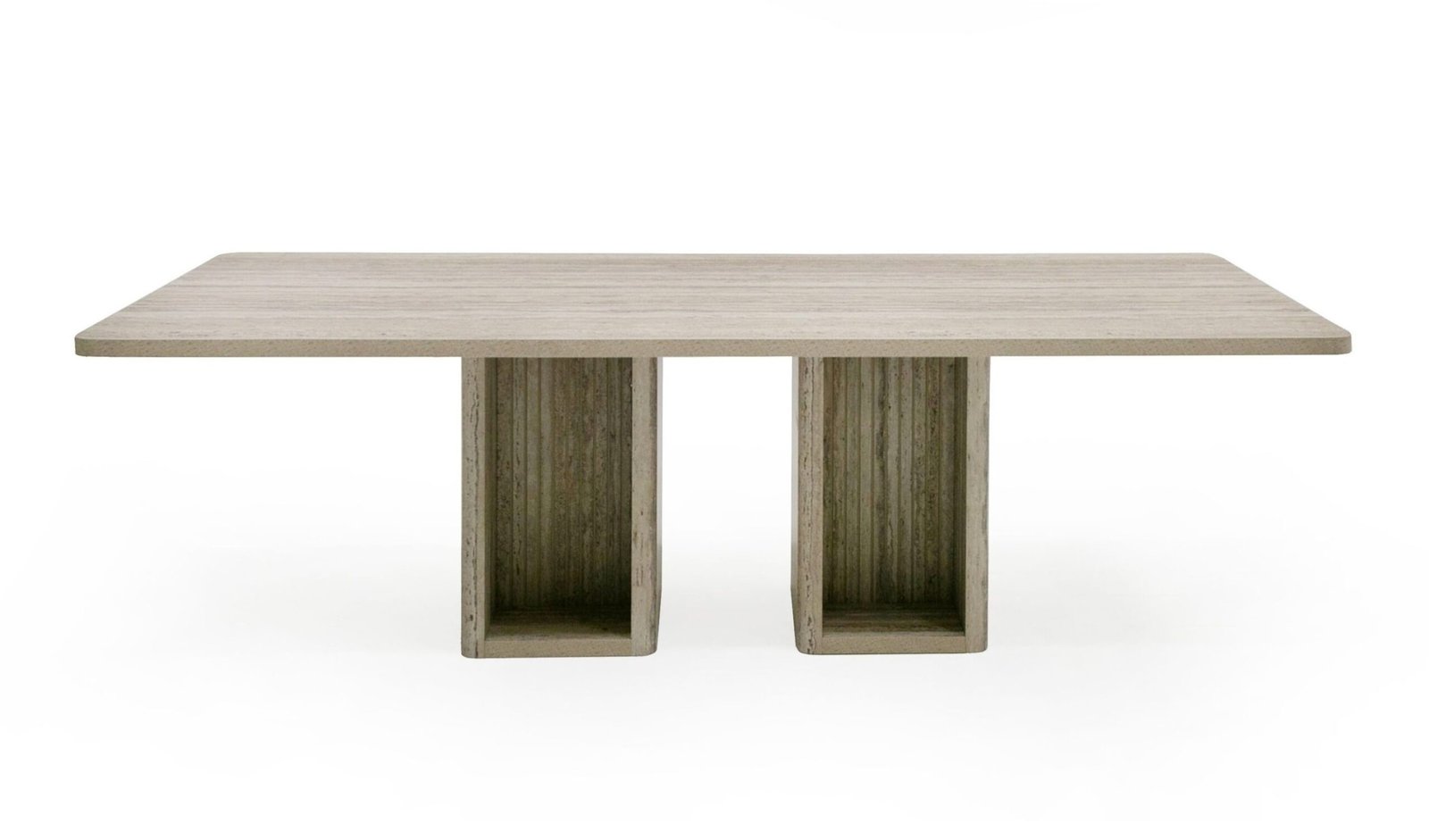 Nova Domus Roma - Modern Travertine Rectangular Dining Table - Image 5