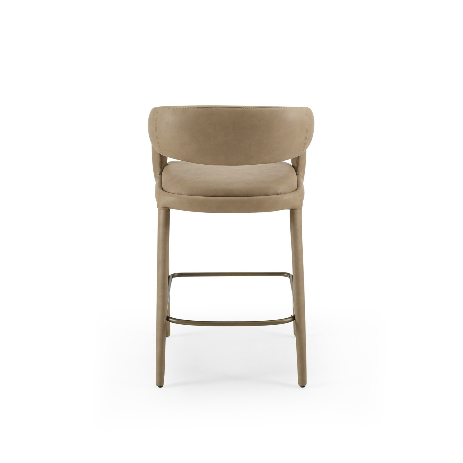 Modrest Faerron - Modern Tan Leatherette Counter Chair - Image 3