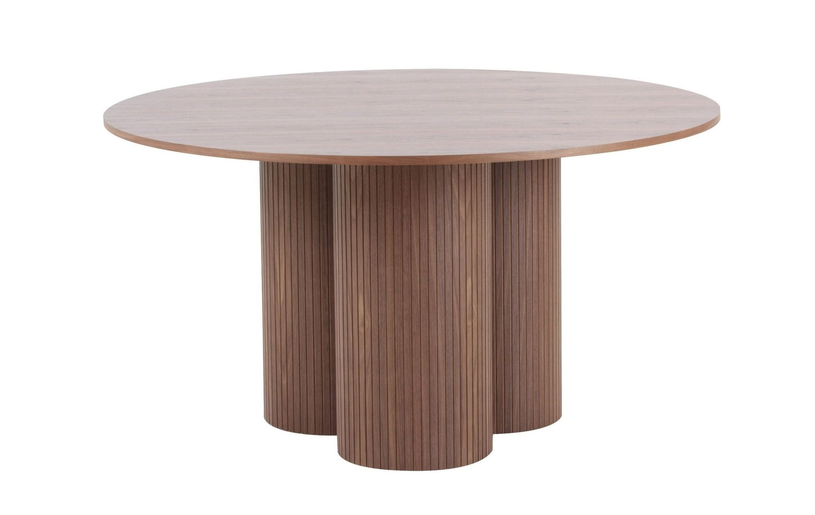 Modrest Depew - Mid-Century Modern Walnut Round Dining Table - Image 4