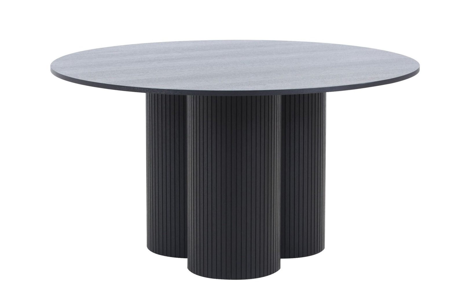 Modrest Depew - Mid-Century Modern Black Oak Round Dining Table - Image 4