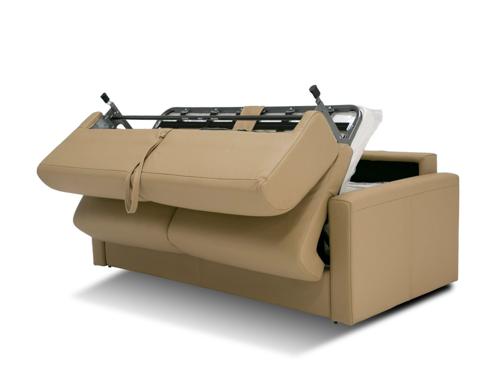 Lamod Italia Revers - Italian Modern Desert Leather Full Sofabed - Image 3
