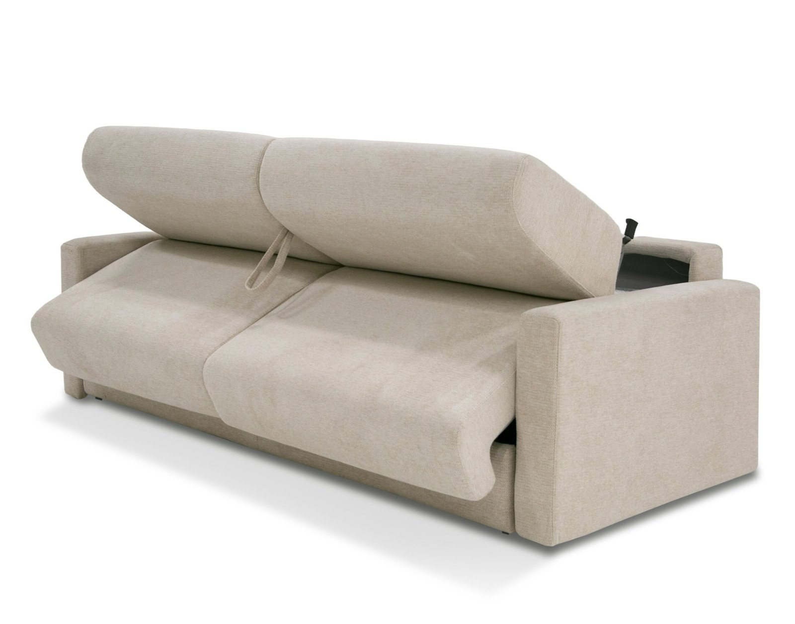 Lamod Italia Revers - Italian Modern Sand Fabric Queen Sofa Bed - Image 2